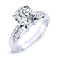Heather Diamond Matching Band Only (engagement Ring Not Included) For Ring With Round Center whitegold