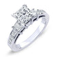 Hazel Diamond Matching Band Only (engagement Ring Not Included) For Ring With Princess Center whitegold