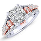 Sireli Diamond Matching Band Only (engagement Ring Not Included) For Ring With Princess Center whitegold