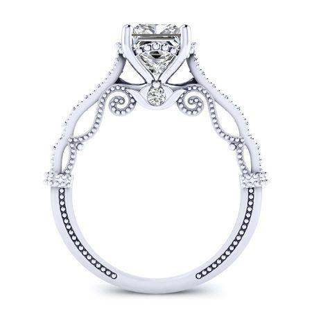 Laylani Princess Diamond Engagement Ring (Lab Grown Igi Cert) whitegold