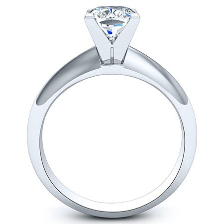 Senna Cushion Moissanite Engagement Ring whitegold