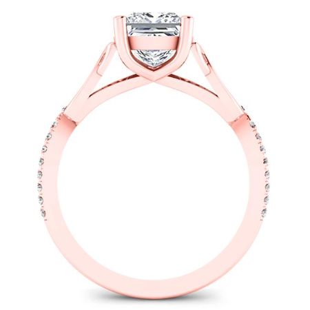 Pavonia Princess Diamond Engagement Ring (Lab Grown Igi Cert) rosegold