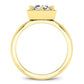 Aspen Cushion Diamond Engagement Ring (Lab Grown Igi Cert) yellowgold