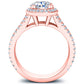Tea Rose Round Diamond Engagement Ring (Lab Grown Igi Cert) rosegold