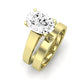 Snowdrop Diamond Matching Band Only (engagement Ring Not Included) For Ring With Oval Center yellowgold