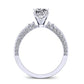 Daphne Cushion Diamond Engagement Ring (Lab Grown Igi Cert) whitegold