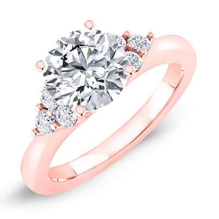 Alyssa Round Diamond Bridal Set (Lab Grown Igi Cert) rosegold