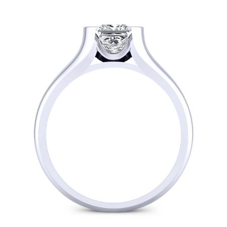 Jasmine Princess Moissanite Engagement Ring whitegold