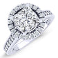 Mawar Moissanite Matching Band Only (engagement Ring Not Included) For Ring With Princess Center whitegold