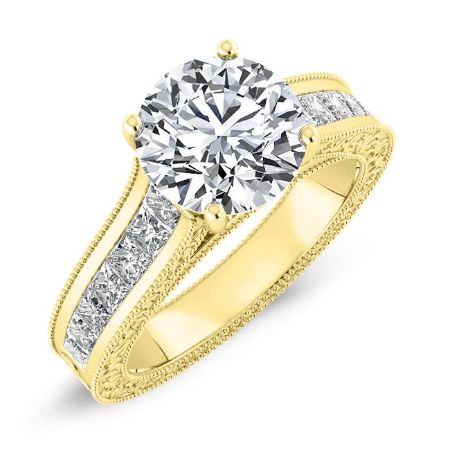 Edelweiss Round Diamond Bridal Set (Lab Grown Igi Cert) yellowgold