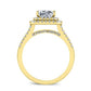 Viola Princess Diamond Engagement Ring (Lab Grown Igi Cert) yellowgold