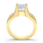 Ilima Princess Diamond Engagement Ring (Lab Grown Igi Cert) yellowgold