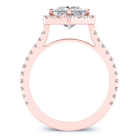 Cypress Princess Diamond Engagement Ring (Lab Grown Igi Cert) rosegold