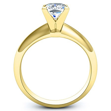 Senna Cushion Moissanite Engagement Ring yellowgold