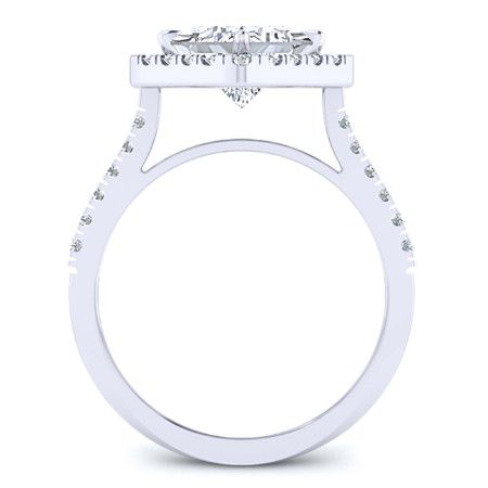 Cattleya Princess Diamond Engagement Ring (Lab Grown Igi Cert) whitegold