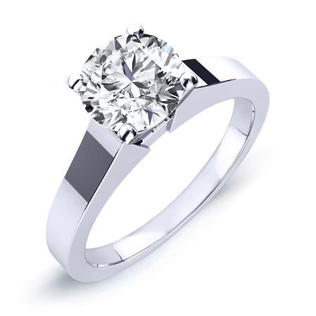 Rosemary Moissanite Matching Band Only (engagement Ring Not Included) For Ring With Round Center whitegold