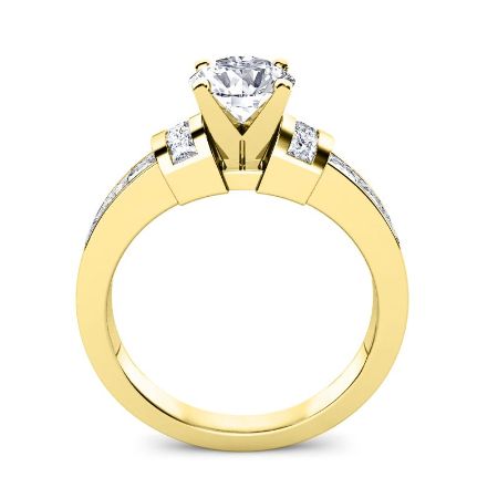 Ivy Princess Diamond Engagement Ring (Lab Grown Igi Cert) yellowgold