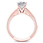 Peony Cushion Diamond Engagement Ring (Lab Grown Igi Cert) rosegold