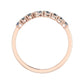 Anthea Split Bar Trendy Diamond Wedding Ring rosegold