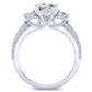 Thistle Cushion Diamond Engagement Ring (Lab Grown Igi Cert) whitegold