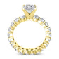Angela Princess Diamond Engagement Ring (Lab Grown Igi Cert) yellowgold
