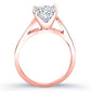 Snowdrop Round Diamond Engagement Ring (Lab Grown Igi Cert) rosegold