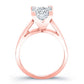 Snowdrop Princess Diamond Engagement Ring (Lab Grown Igi Cert) rosegold