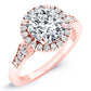 Kalmia Moissanite Matching Band Only (engagement Ring Not Included) For Ring With Cushion Center rosegold