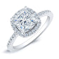 Bergenia Princess Diamond Engagement Ring (Lab Grown Igi Cert) whitegold