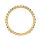 Elowen Curved Trendy Diamond Wedding Ring yellowgold