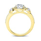 Lunaria Princess Diamond Engagement Ring (Lab Grown Igi Cert) yellowgold