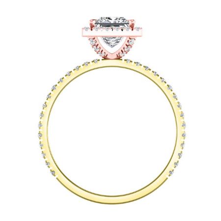 Columbine Princess Diamond Engagement Ring (Lab Grown Igi Cert) yellowgold