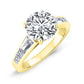 Bergamot Diamond Matching Band Only (engagement Ring Not Included) For Ring With Round Center yellowgold
