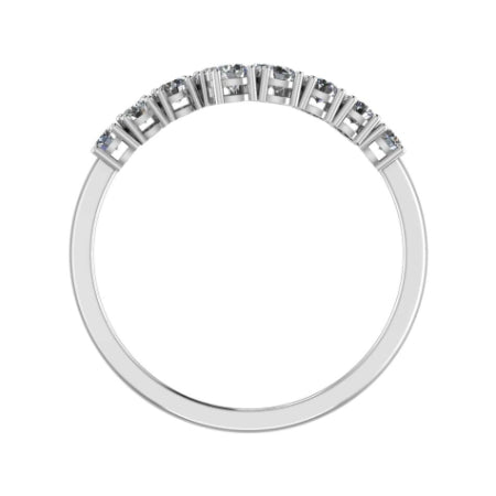 Anthea Split Bar Trendy Moissanite Wedding Ring whitegold