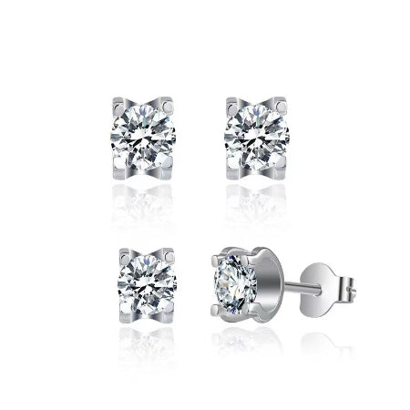 Riley Diamond Earrings (Clarity Enhanced) whitegold