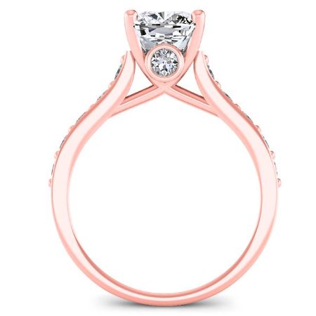 Calluna Cushion Diamond Engagement Ring (Lab Grown Igi Cert) rosegold
