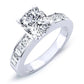 Ayana Moissanite Matching Band Only (engagement Ring Not Included) For Ring With Cushion Center whitegold
