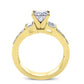 Daisy Princess Diamond Engagement Ring (Lab Grown Igi Cert) yellowgold