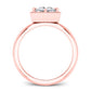 Aspen Princess Diamond Engagement Ring (Lab Grown Igi Cert) rosegold