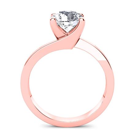 Zinnia Round Diamond Engagement Ring (Lab Grown Igi Cert) rosegold