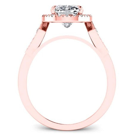 Kalmia Cushion Diamond Engagement Ring (Lab Grown Igi Cert) rosegold