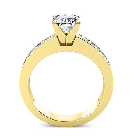Ayana Round Diamond Engagement Ring (Lab Grown Igi Cert) yellowgold