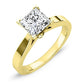 Zahara Moissanite Matching Band Only (engagement Ring Not Included) For Ring With Princess Center yellowgold