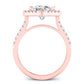 Cattleya Cushion Diamond Engagement Ring (Lab Grown Igi Cert) rosegold