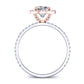 Columbine Cushion Diamond Engagement Ring (Lab Grown Igi Cert) whitegold