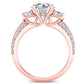 Thistle Round Diamond Engagement Ring (Lab Grown Igi Cert) rosegold