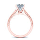 Astilbe Princess Diamond Engagement Ring (Lab Grown Igi Cert) rosegold