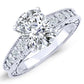 Romy Moissanite Matching Band Only (engagement Ring Not Included) For Ring With Cushion Center whitegold