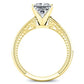 Peony Princess Diamond Engagement Ring (Lab Grown Igi Cert) yellowgold