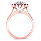 Dicentra Diamond Matching Band Only (engagement Ring Not Included) For Ring With Round Center rosegold